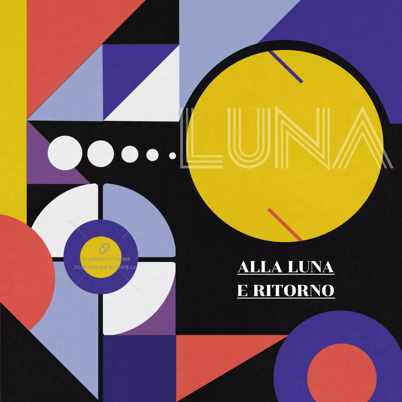 Una copertina di album retrò gialla e nera