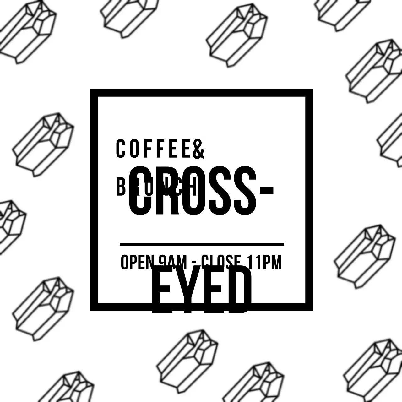 Spanduk Promosi Kopi Modern Hitam