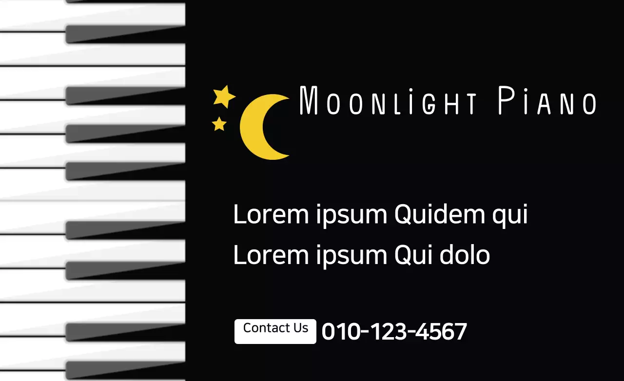 Black Modern Piano Promotion Banner