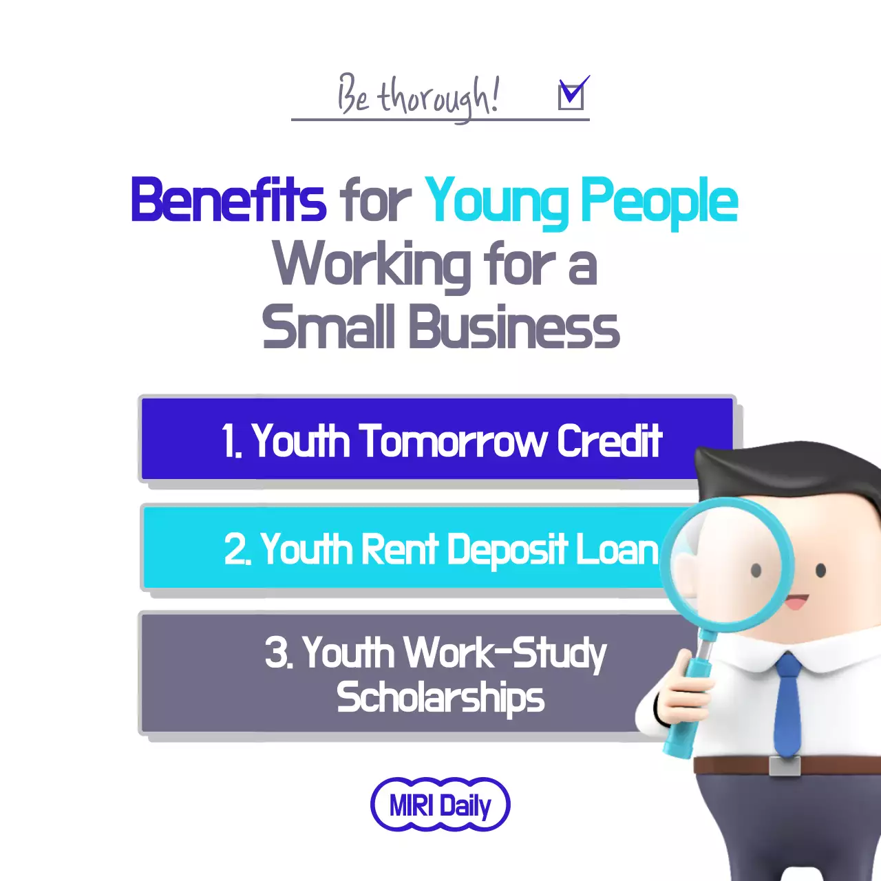 Blue Modern Employment Guide Instagram Carousel