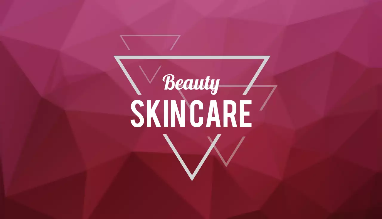 Wine Geometric Skincare Business Card
