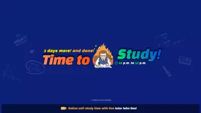 Blue Comic Study Announcement YouTube Thumbnail