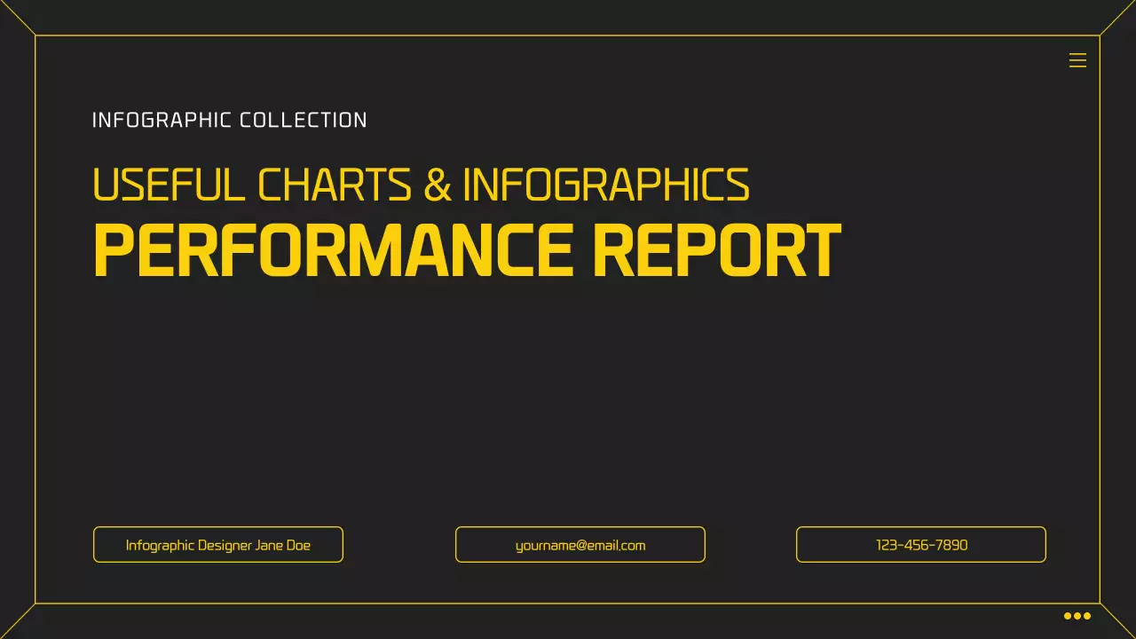 Black Modern Infographic Report Presentation