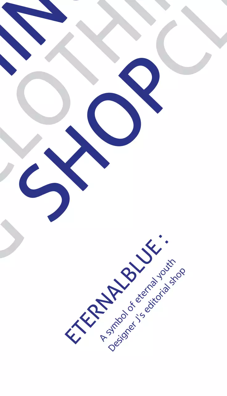 Blue Minimal Shop Promotion Business Card