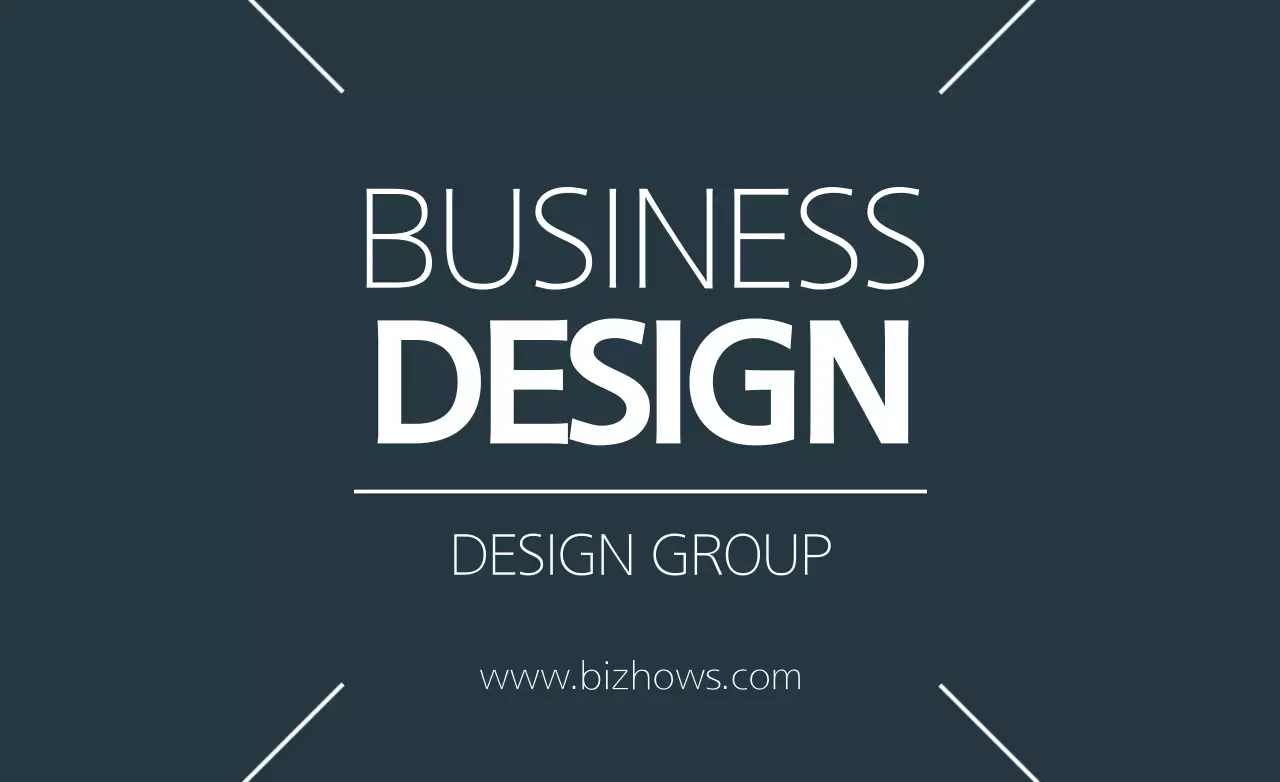 Navy Modern Business Card Banner