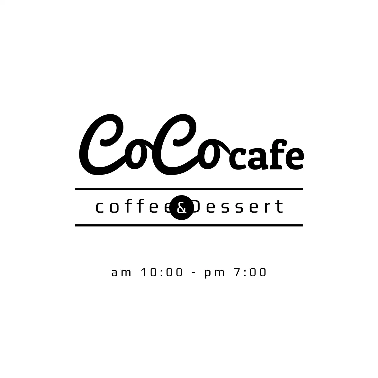 Black Simple Cafe Announcement Banner