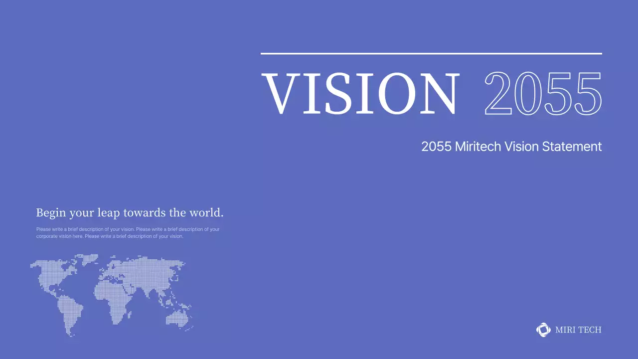 A simple event presentation in blue and gray