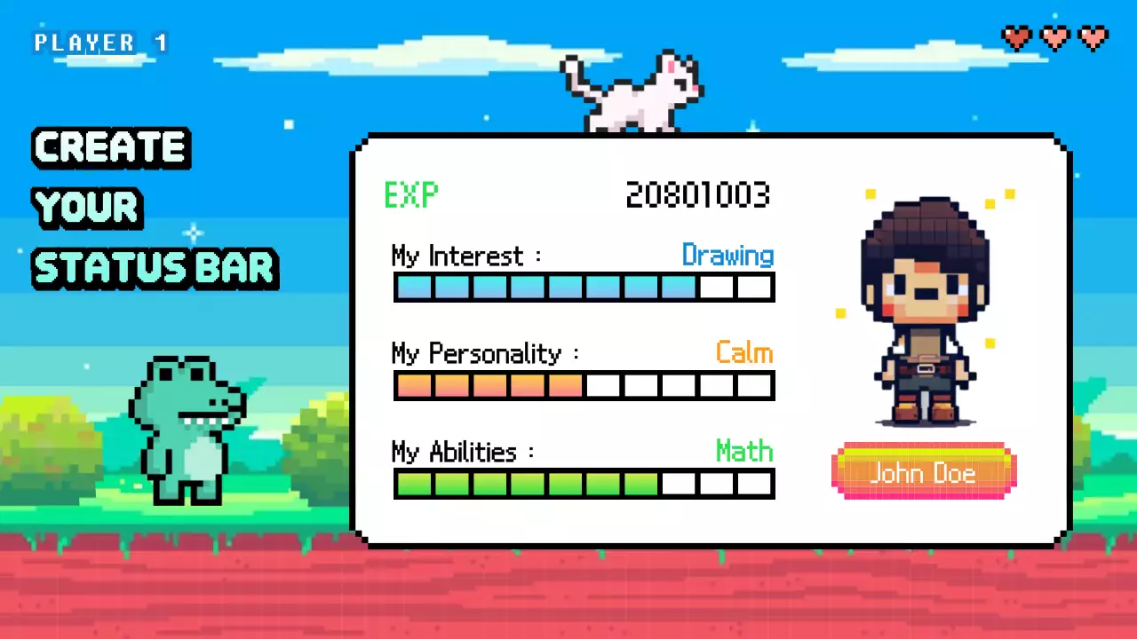 블루 레트로 커리어 가이드 프레젠테이션