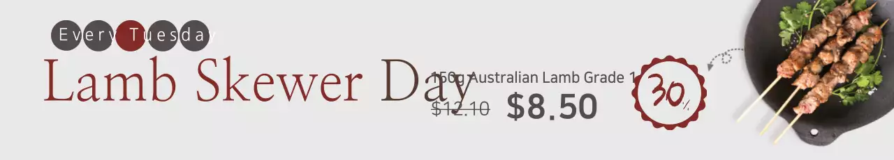 Banner de promoção de comida simples marrom