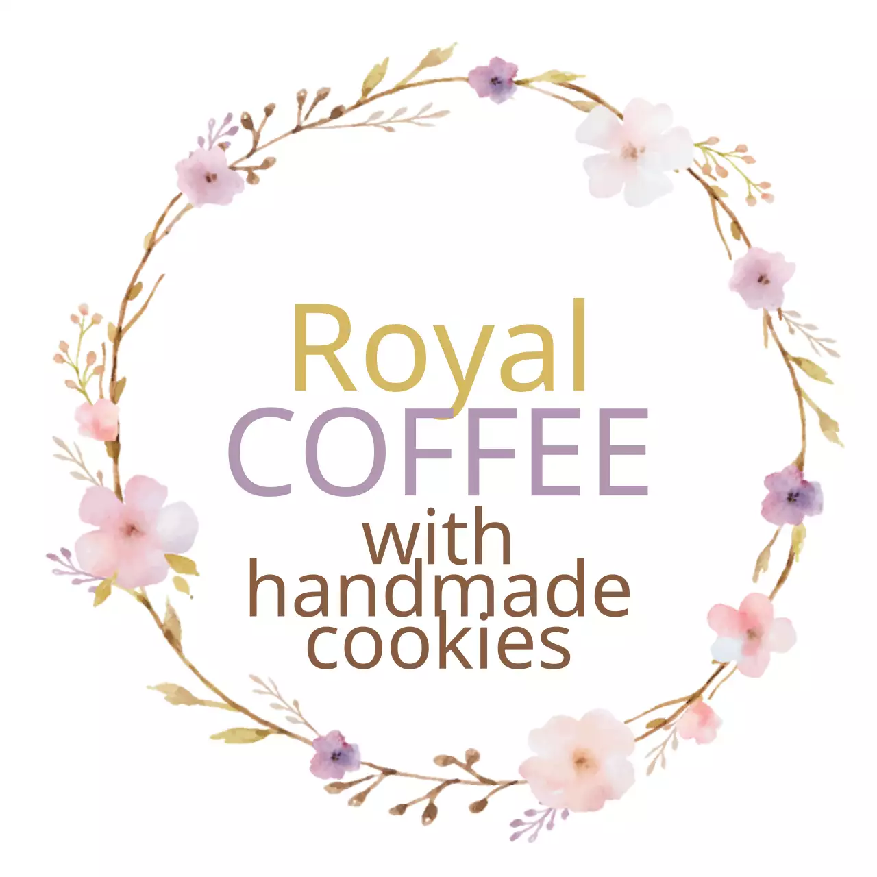 Spanduk Promosi Kopi Elegan Berwarna Pink