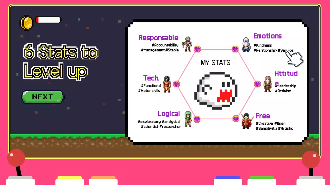 핑크 레트로 커리어 가이드 프레젠테이션