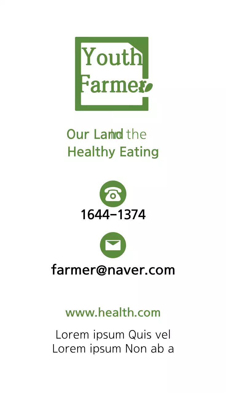 thẻ kinh doanh nông nghiệp