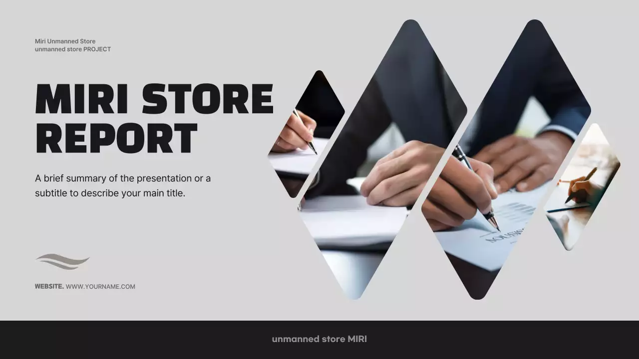 Grey Professional Business Report Presentation