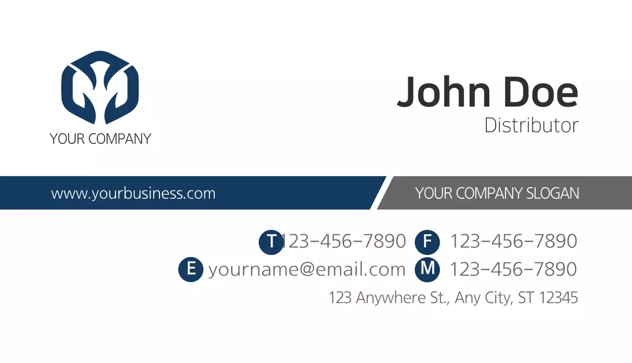 Kartu Nama Minimal Angkatan Laut