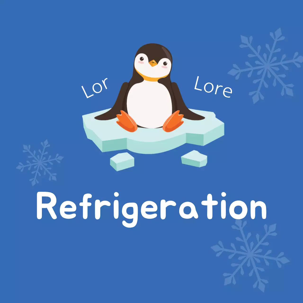 Blue Simple Refrigeration Guide Banner