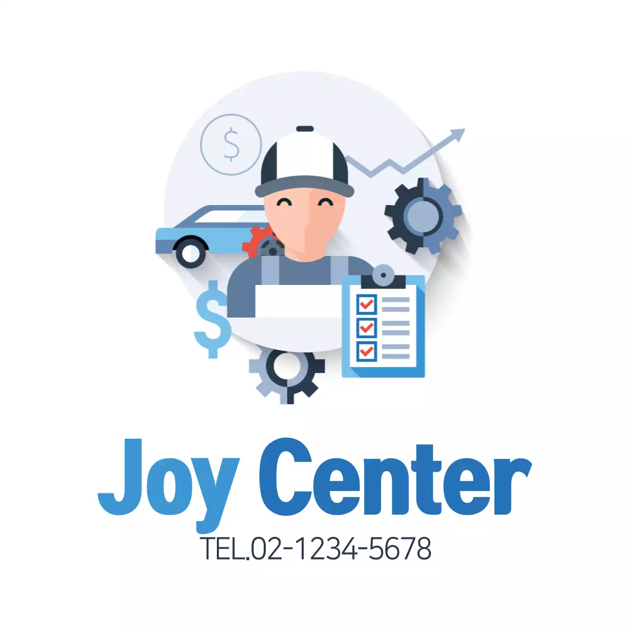 Blue Modern Auto Service Advertisement Banner