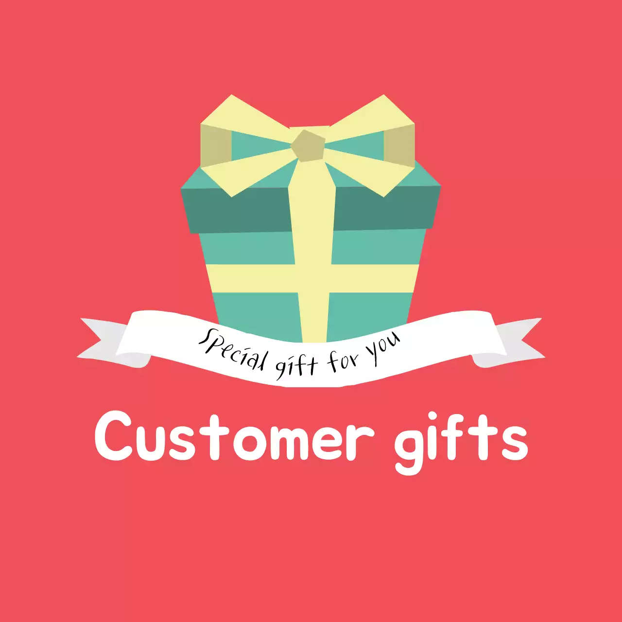 Red Simple Customer Promotion Banner