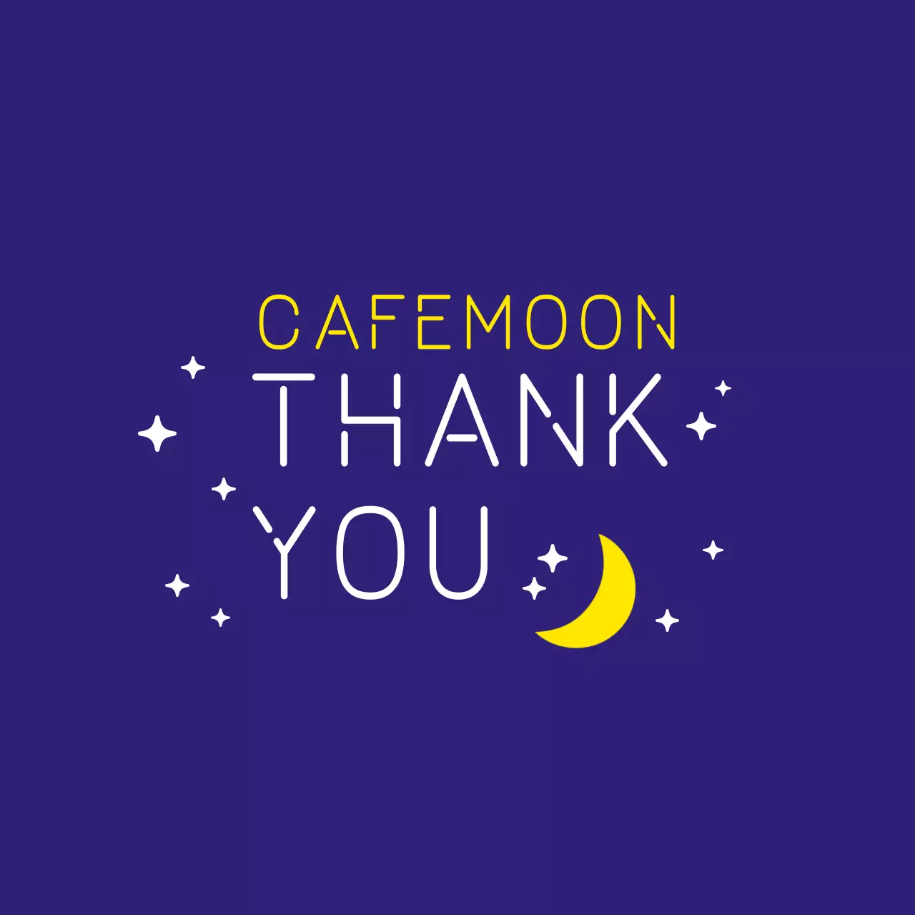 Navy Simple Thank You Card Banner