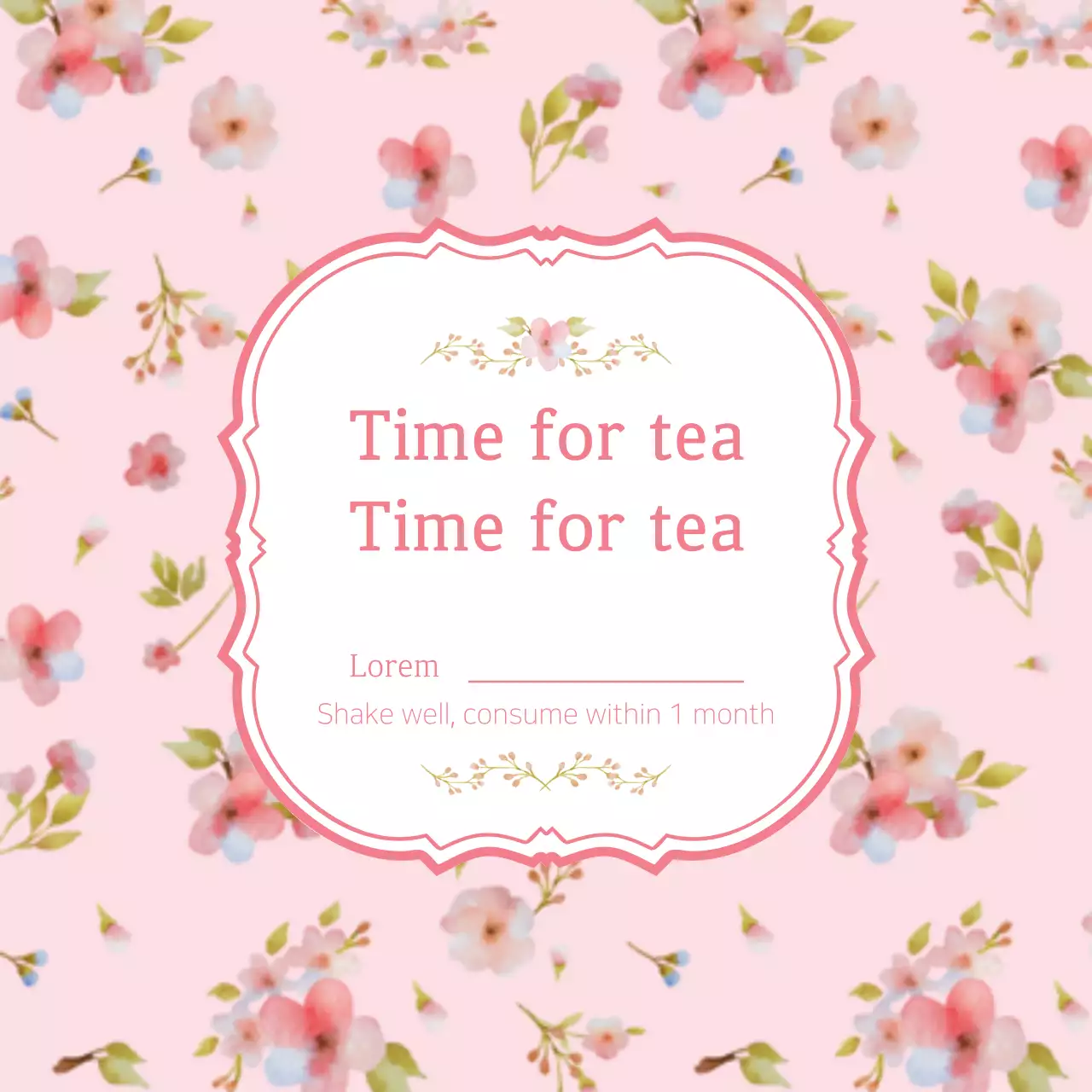 Sticker hoa_Hình vuông 03