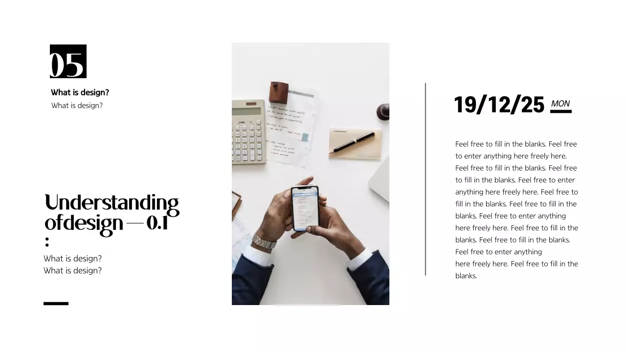 Black Minimalist Design Guide Presentation