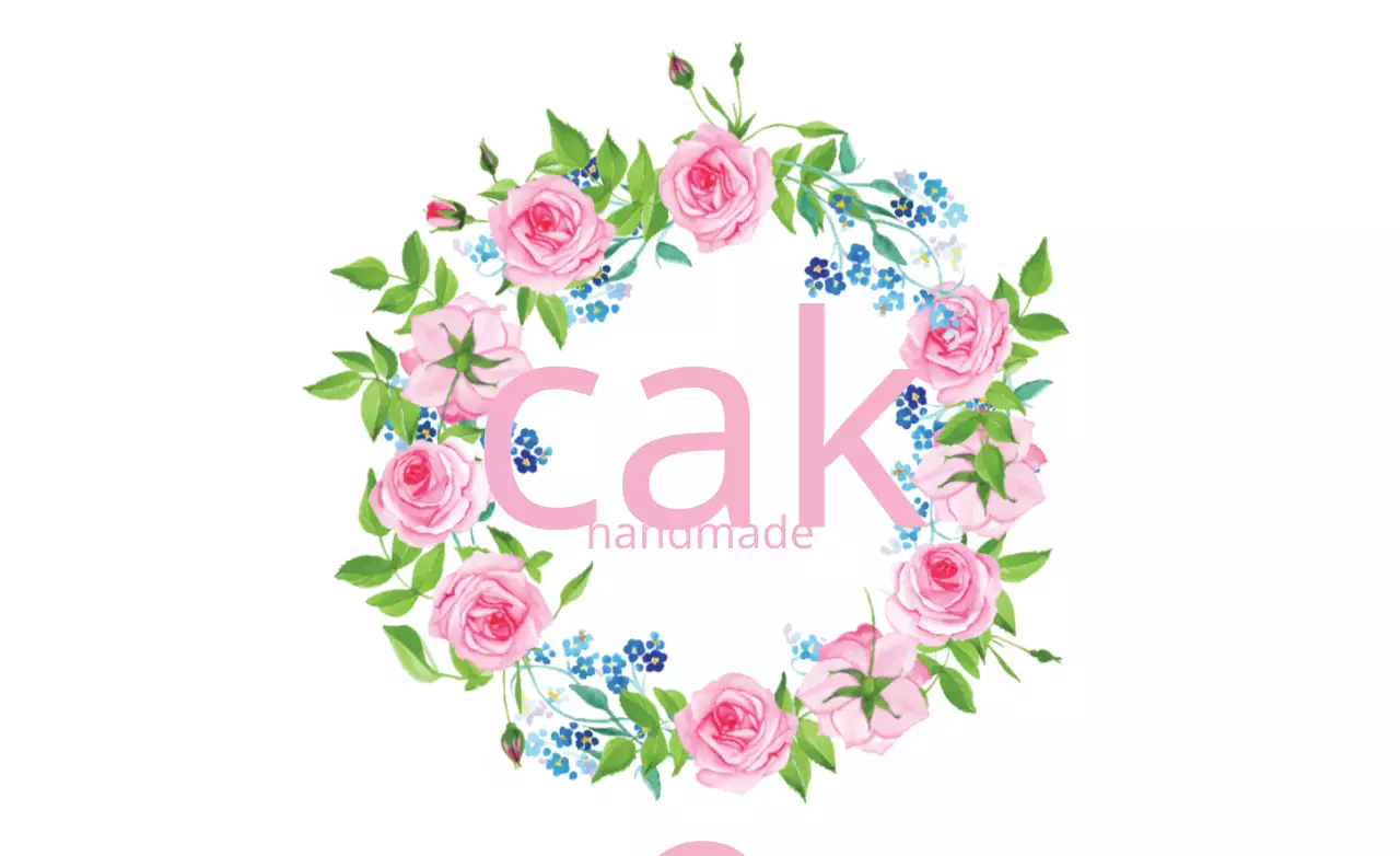 Banner de convite feito à mão com flores rosas