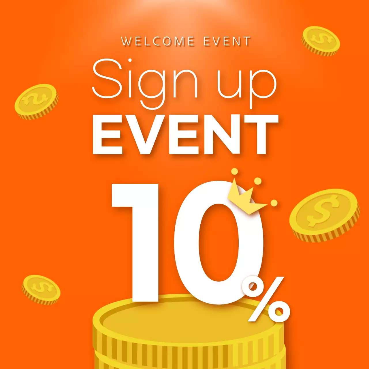 Orange Trendy Discount Promotion Social Media Post