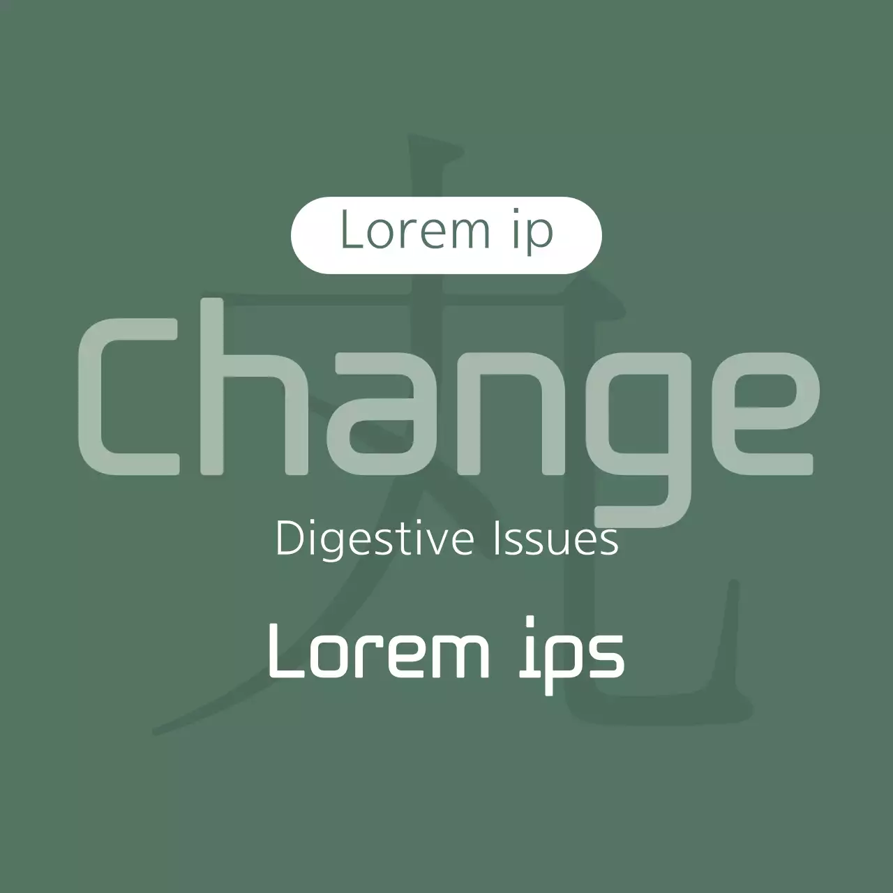 Spanduk Panduan Kesehatan Minimal Hijau