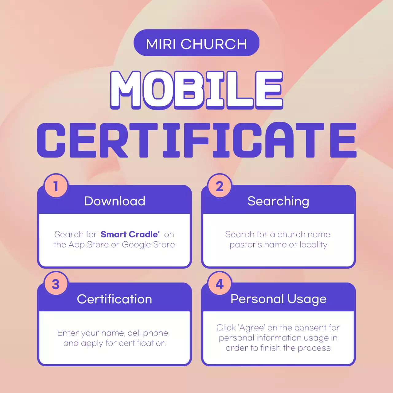 Pink Modern Mobile Certificate Guide Instagram Post