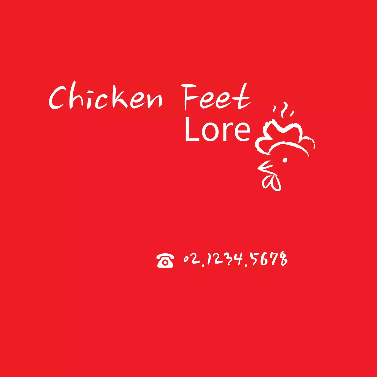 Banner de propaganda de restaurante simples vermelho