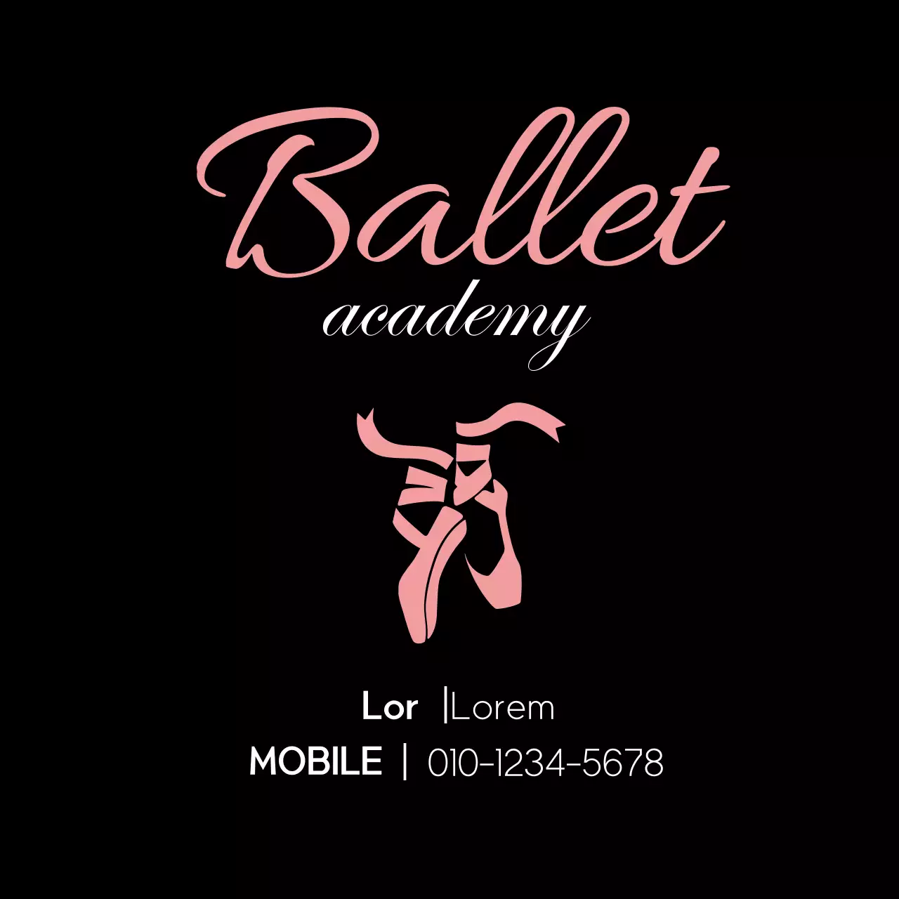 Black Elegant Ballet Advertisement Banner