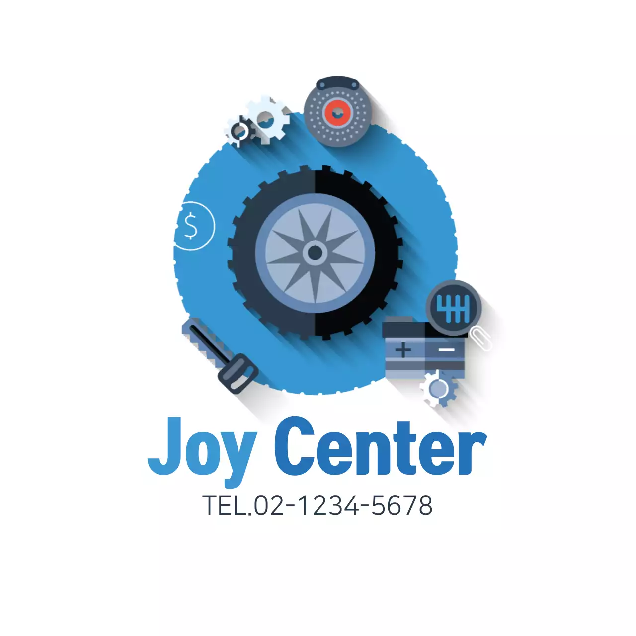 Banner de propaganda automotiva moderna azul