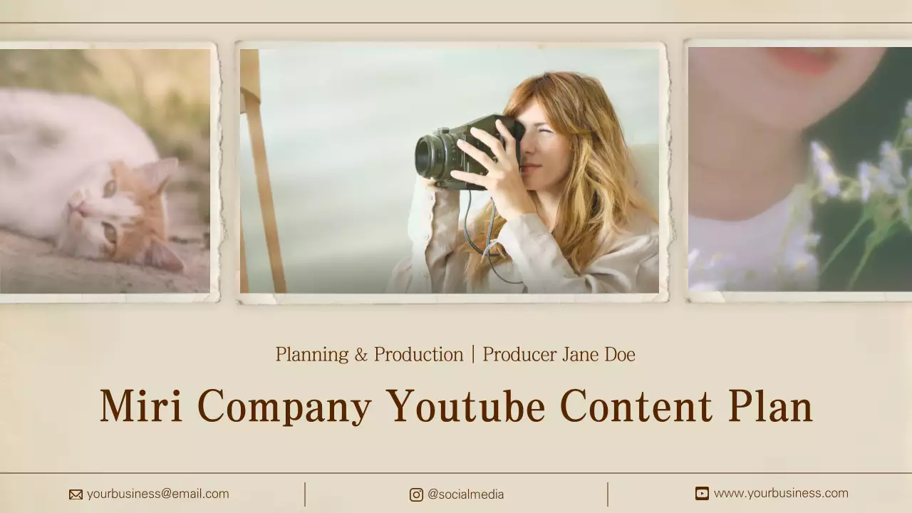 Beige Modern Content Planner Presentation