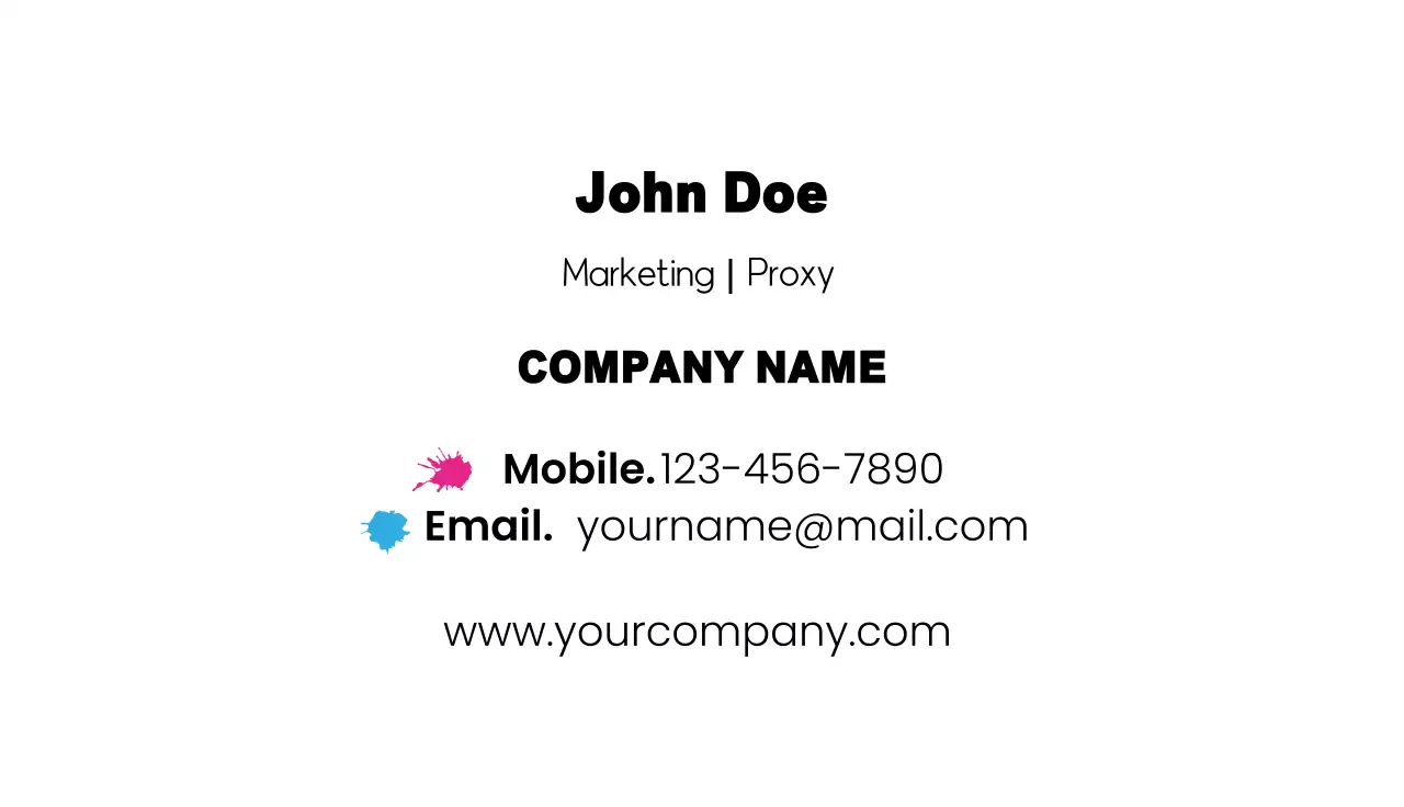 Colorful Modern Business Card