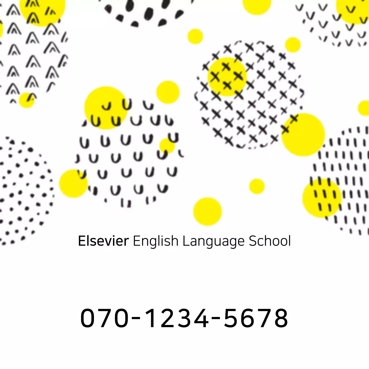 Biểu ngữ quảng cáo trường học trừu tượng màu vàng