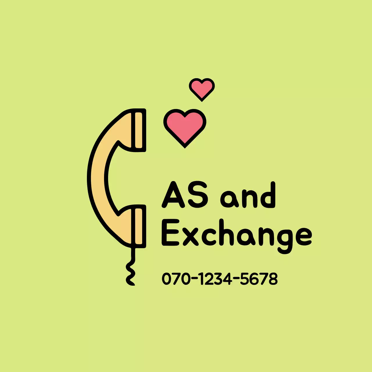 Banner de anúncio de serviço verde simples