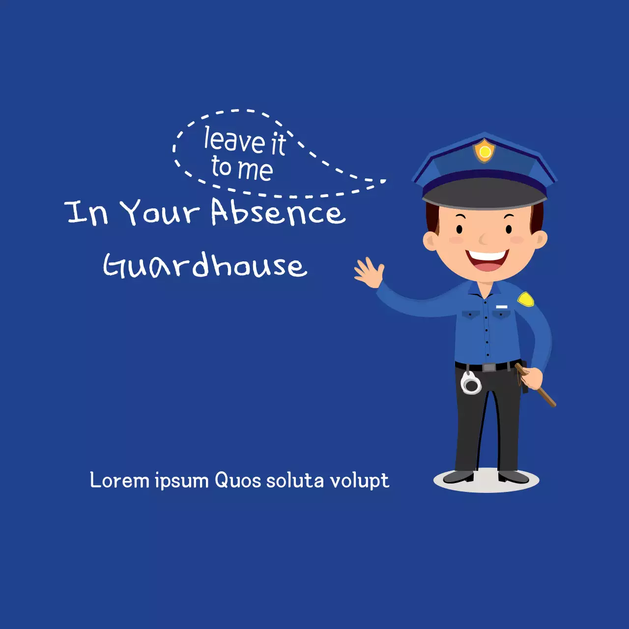 Biểu ngữ thông báo bảo mật đơn giản màu xanh