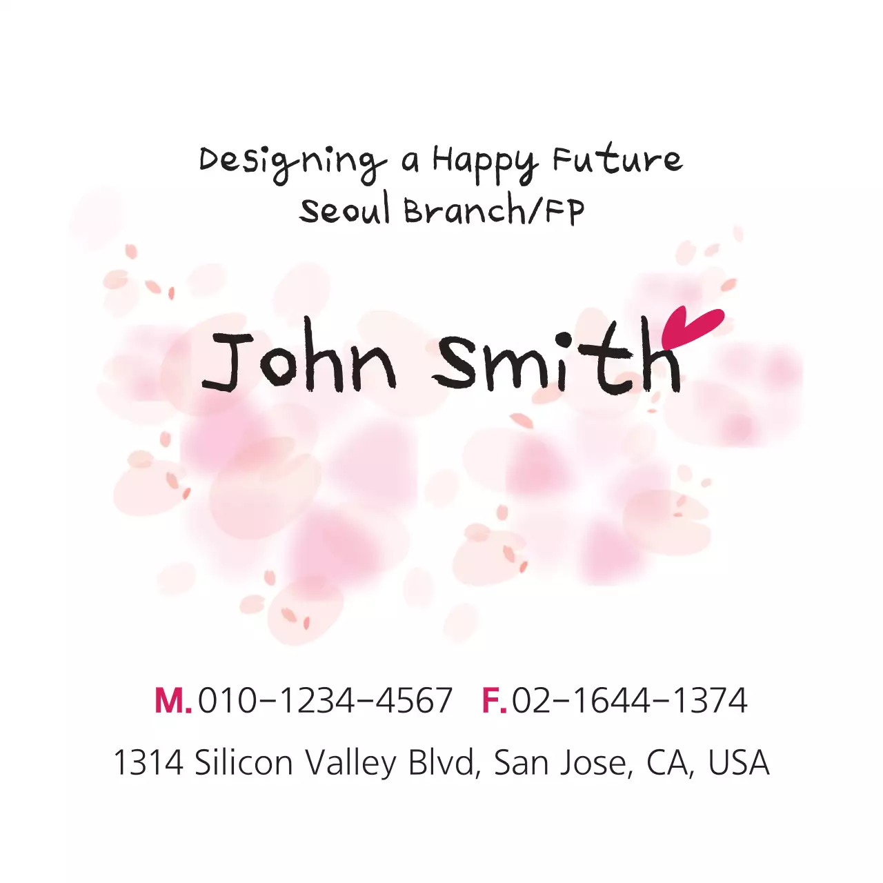 Pink Playful Business Card Banner