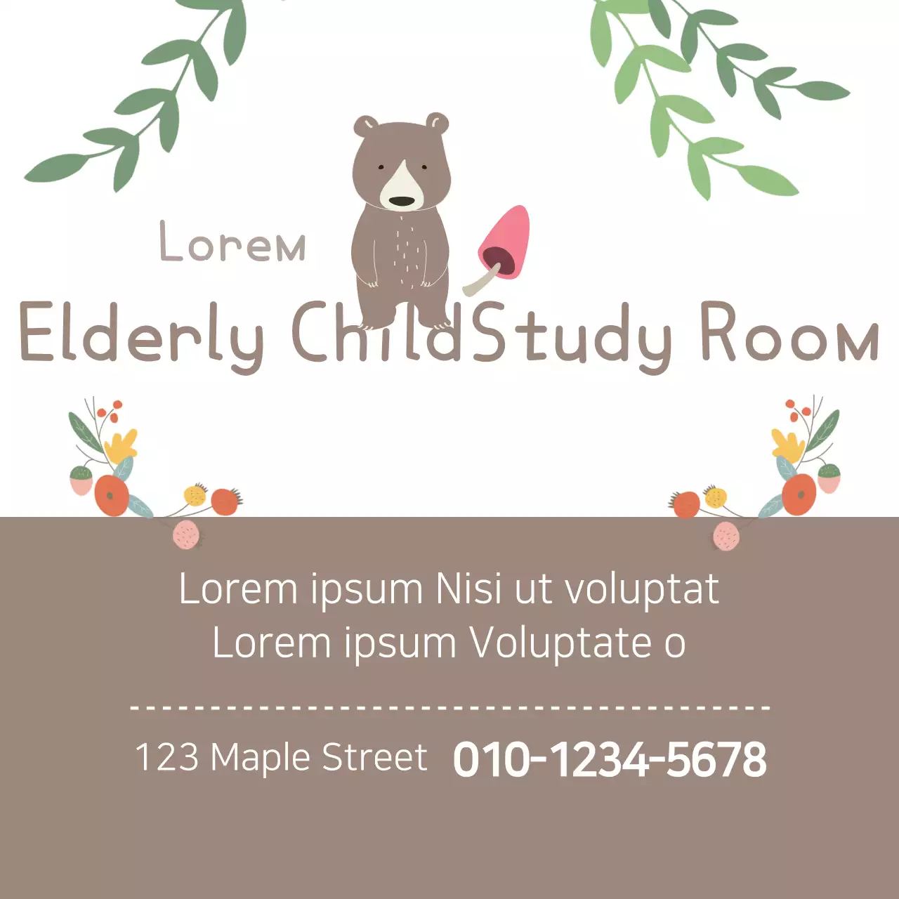 Elderly ChildStudy Room