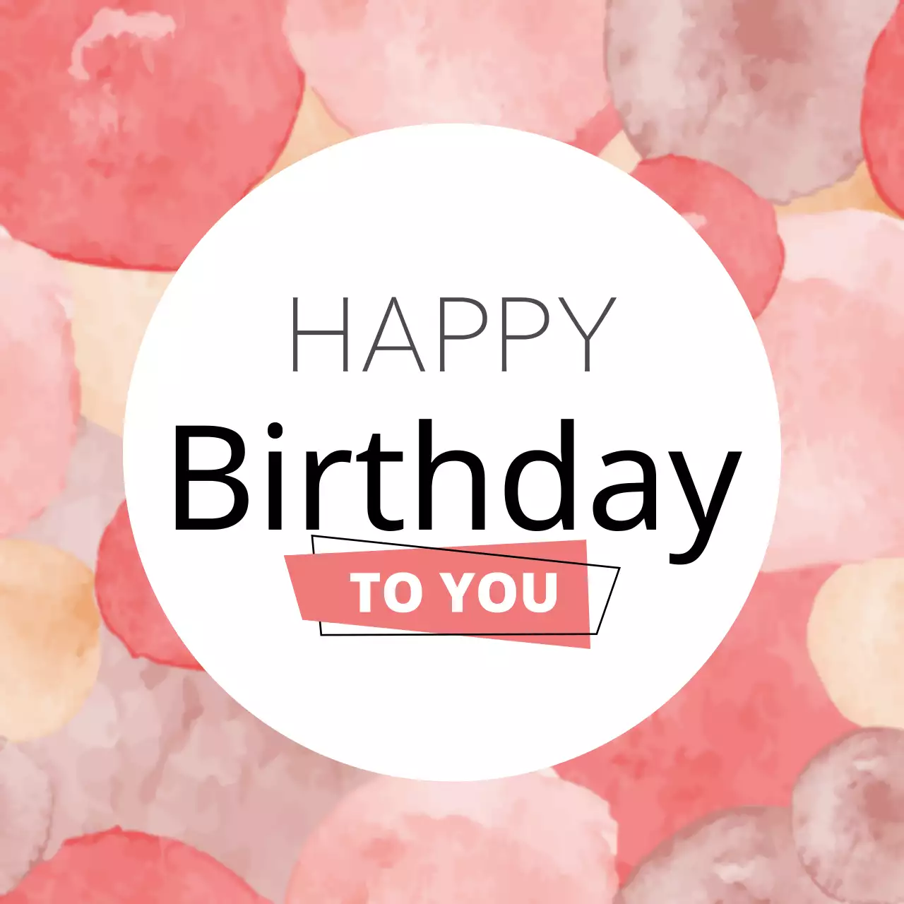 Biểu ngữ mời sinh nhật hiện đại màu hồng