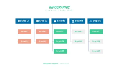 Blue Modern Process Guide Infographic