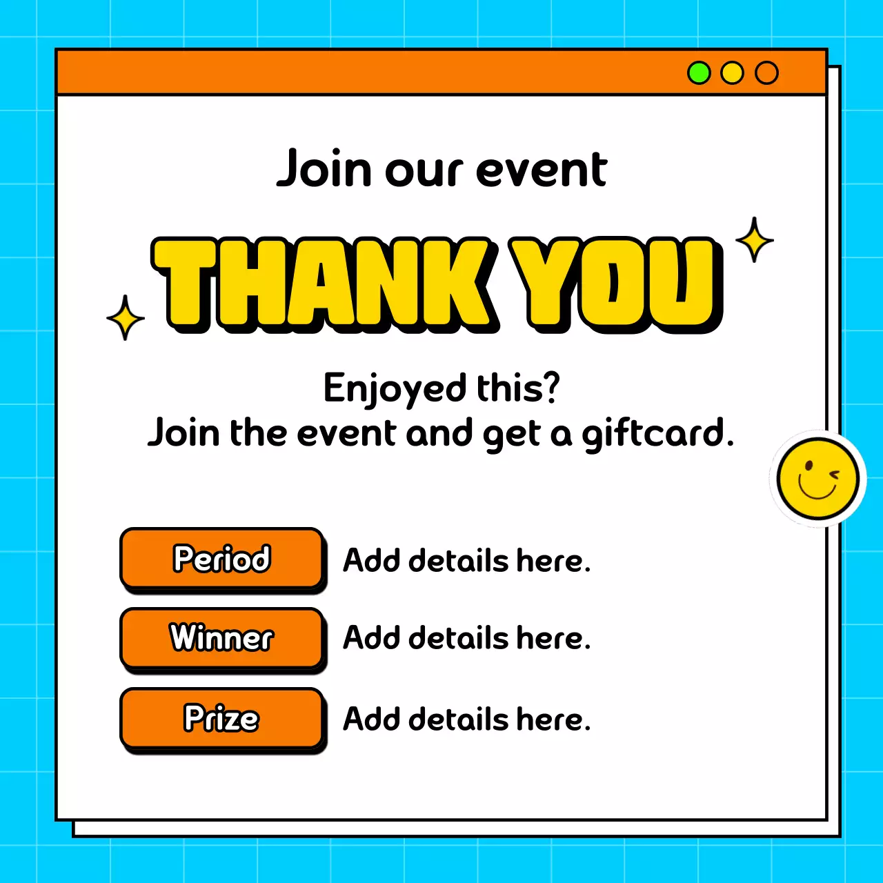 Yellow Trendy Office Event Instagram Carousel