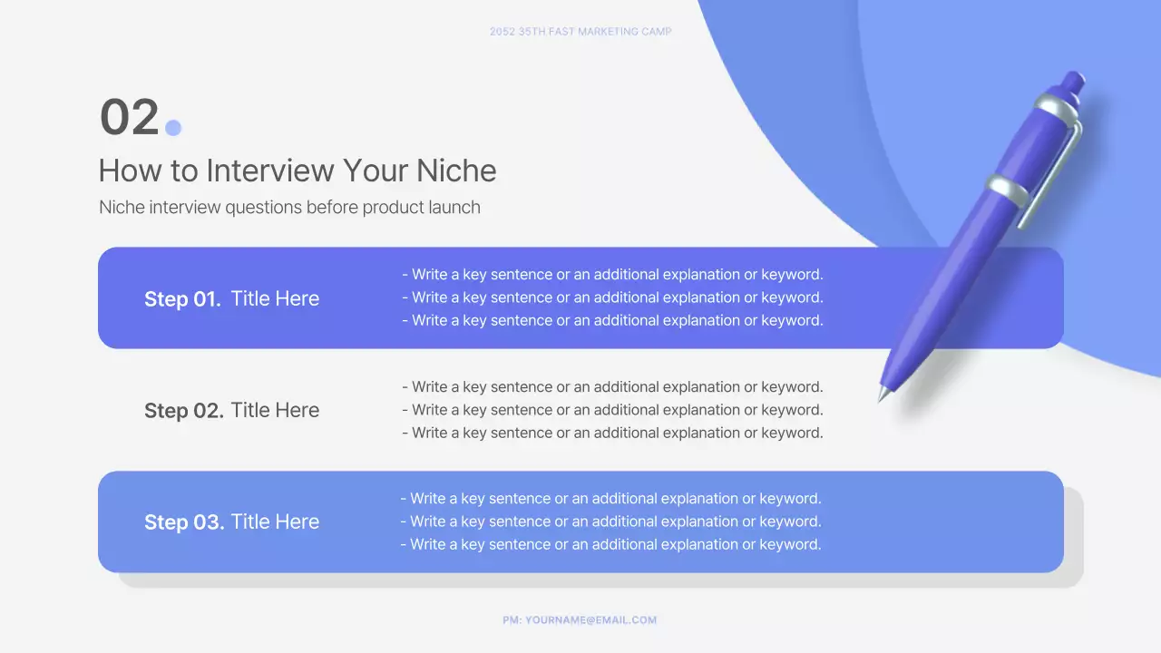 Blue Modern Marketing Guide Presentation