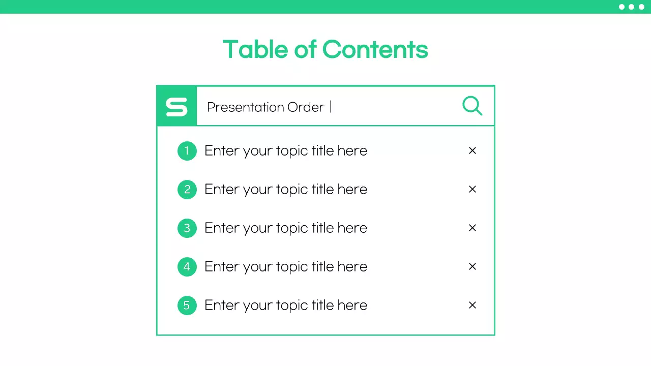Green Simple Search 가이드 프레젠테이션