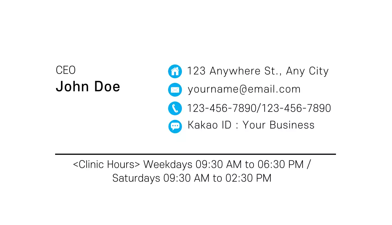 Blue Professional Eye Business Card