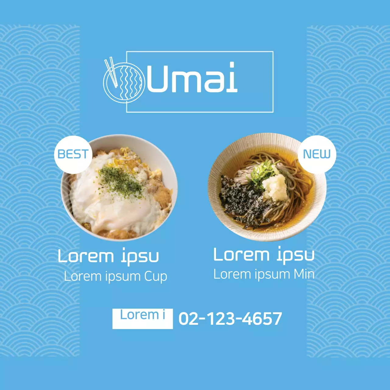 Blue Modern Food Promotion Banner