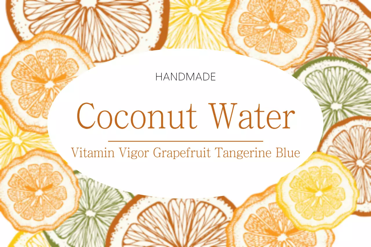 Orange Vintage Beverage Promotion Banner