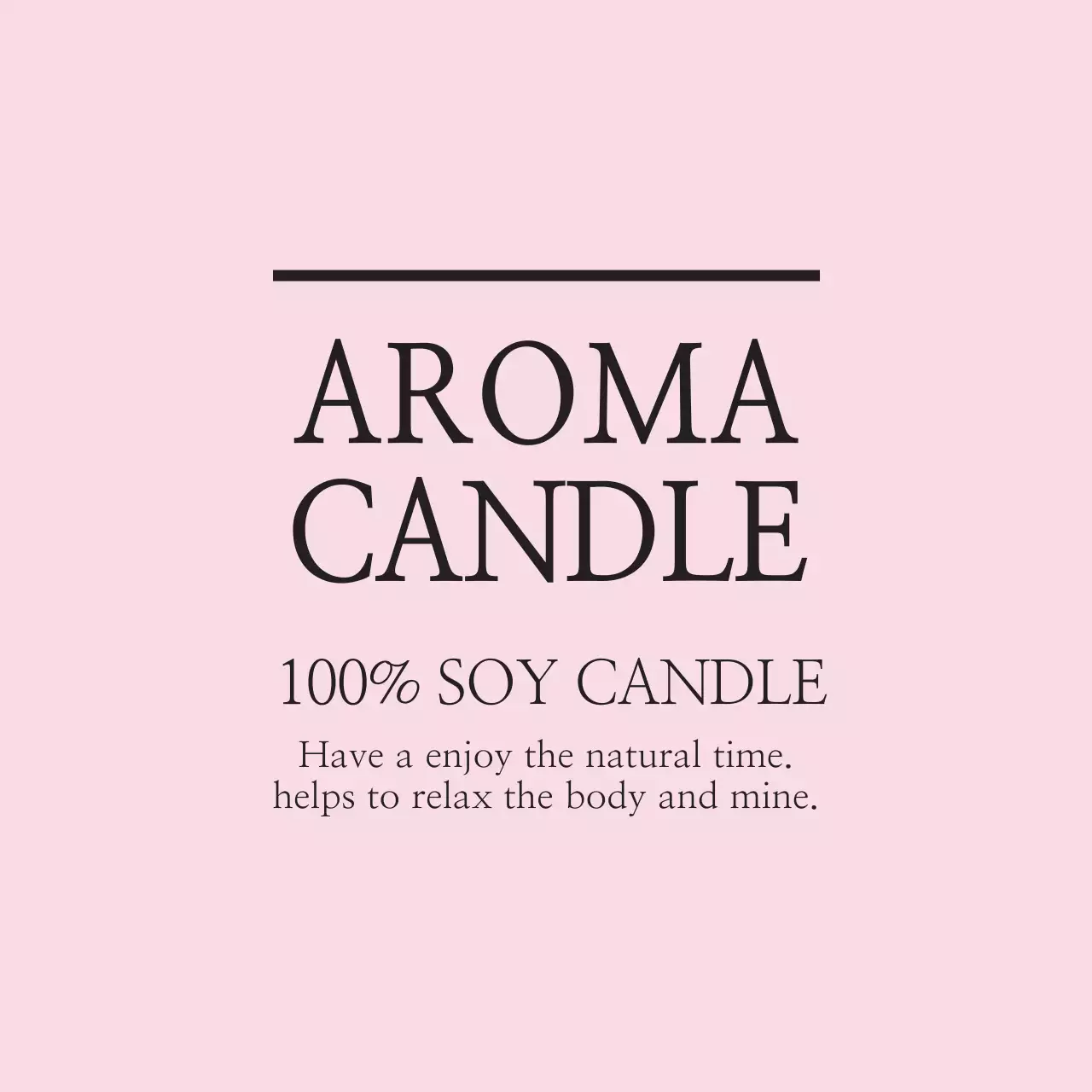 Pink Simple Candle Promotion Banner
