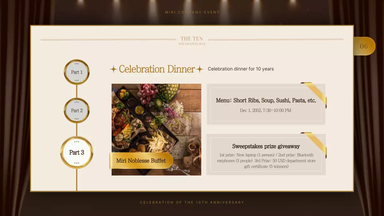 Brown Elegant Anniversary Plan Presentation