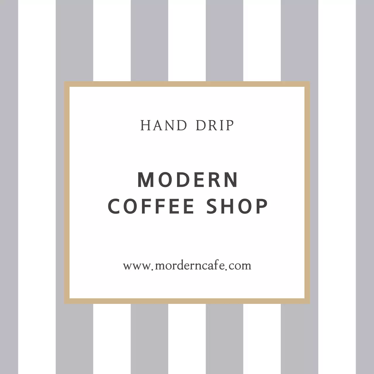 Grey Modern Coffee Promotion Banner