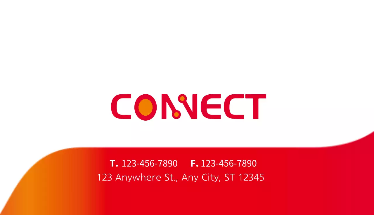 Red Modern Business Card